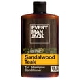 thumbnail image 4 of (2 pack) Every Man Jack Sandalwood Teak Daily 2-in-1 Shampoo and Conditioner for Men, Naturally Derived, 13.5 oz, 4 of 13