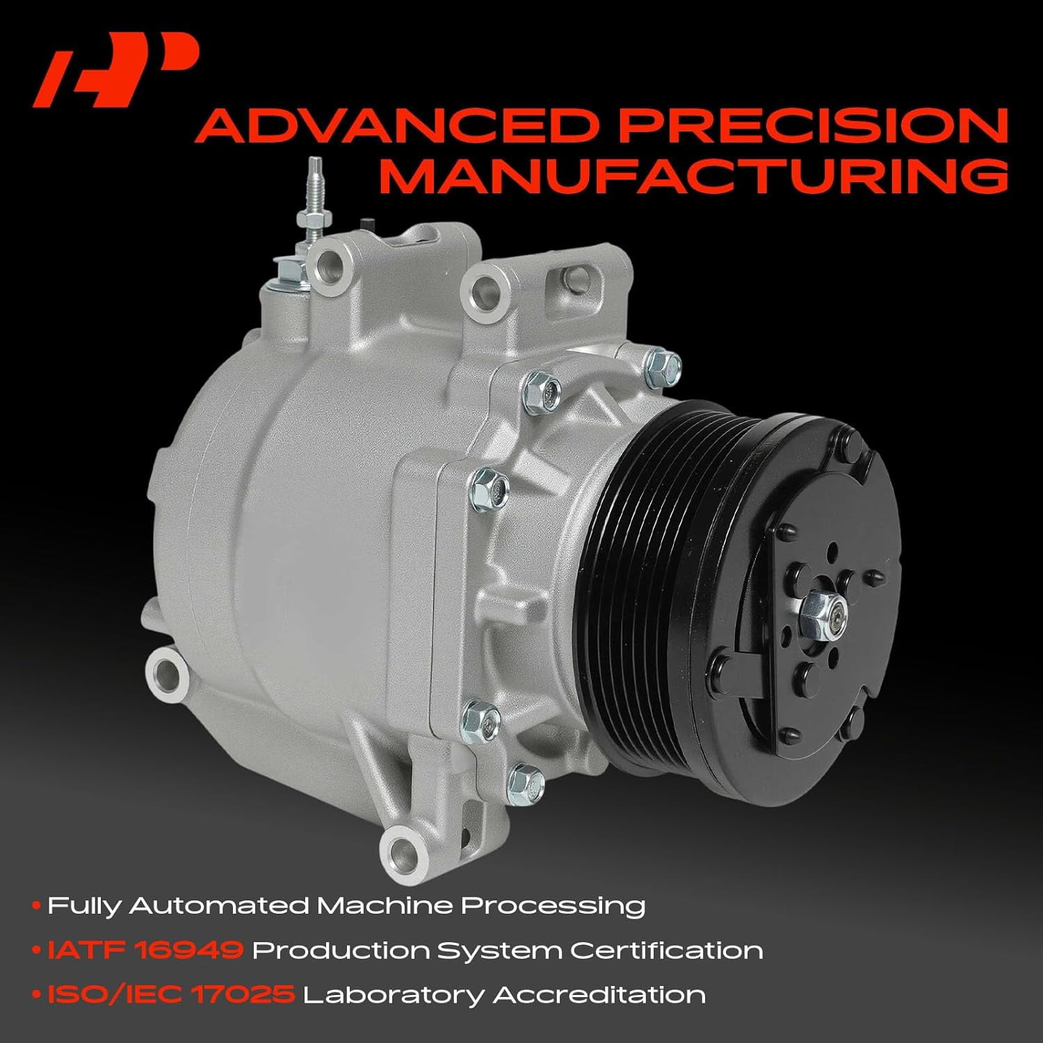 A-Premium AC Compressor with Clutch Compatible with Honda Civic 2006-2011 L4 1.8L Coupe Sedan