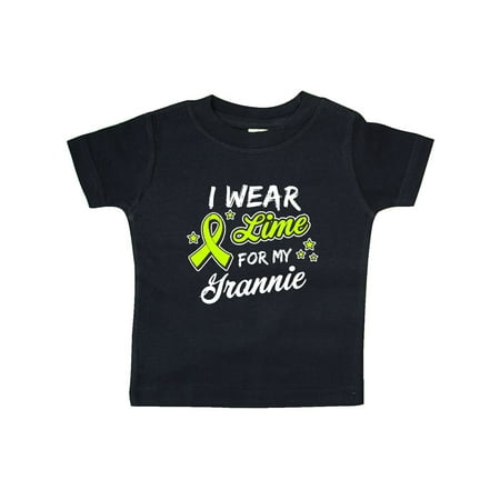 

Inktastic I Wear Lime For My Grannie in White Gift Baby Boy or Baby Girl T-Shirt