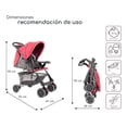 thumbnail image 5 of Carriola D Bebé D Bebé Citi Reclinable Cubre Pies Ligera Rosa, 5 of 5