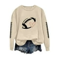 thumbnail image 1 of Jindong Haut de Football à Manches Longues et Col Rond pour Femmes, 1 of 4