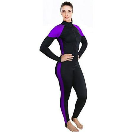 Ivation Womens Wetsuit - Lycra Full Body Diving Suit & Sports Skins for Running, Exercising, Snorkeling, Swimming, Spearfishing & Water