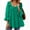 Green, variant on ZZwxWA Womens Neck 3/4 Length Sleeve Tops 2025 Casual Tie Front Ruffle Tiered Loose Tunic Shirts Blouses Fall Outfits