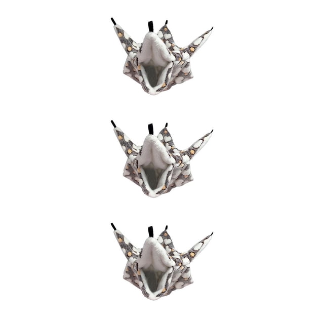 Greeniant Hamaca de rata hecha a mano diseño especial cama colgante práctica suministros para mascotas de lana para hámster ardilla Type1 NO1