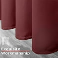 thumbnail image 2 of Ample Decor Blackout Curtain 46 x 84 inch Maroon Set of 2 Panels, Room Darkening for Bedroom,Living Room, Noise Reducing, Privacy Protection, 2 of 6