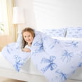 thumbnail image 3 of Erosebridal Kawaii Bow Tie Full Size Comforter Sets 3 Pieces,Blue Princess Bow Knot Bedding Sets,Luxury Bedroom Decor, 3 of 6