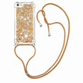 thumbnail image 1 of Funda FOXDOCK para iPhone 5/5s con Cuerda Ajustable, Brillo Líquido, Protección Antigolpes y Lente – Ideal para Regalo, 1 of 6