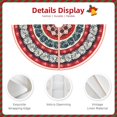 thumbnail image 3 of KLL Christmas Tree Skirt,Party Decorations Farmhouse for Christmas Decorations Holiday Party 36" -Round Design, 3 of 6
