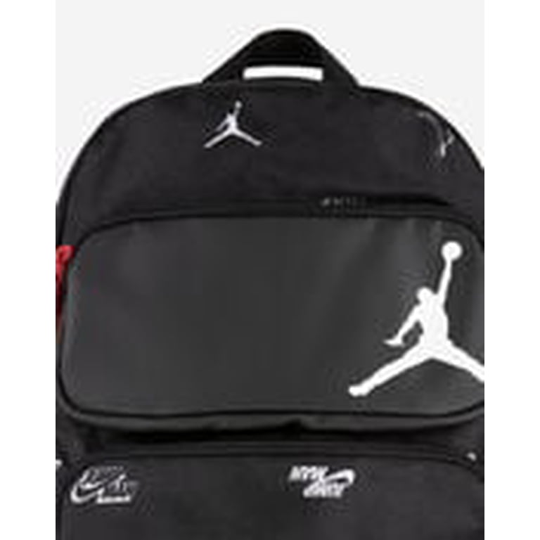 Jordan Essentials Backpack Laptop School Bag Black/White (9A0670