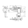 thumbnail image 1 of VONKY RV Screen Window Door Latch Screen Door Latch Door Latch Hand Open Close Handle Kit For Camper Motorhome Left, 1 of 6