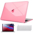 thumbnail image 1 of Fintie Case Bundle for 2022-2016 MacBook Pro 13-inch with M2/M1 chip (A2338 A2251 A2289 A2159 A1989 A1706 A1708) - Snap On Hard Shell Cover with Keyboard Skin & Screen Protector, Crystal Pink, 1 of 7
