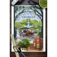 thumbnail image 3 of Savannah, Georgia, Town Views (9x12 Wall Art Print, Home Decor), 3 of 3