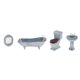 thumbnail image 5 of Set de baño Dollhouse Sunnimix Mini de Lujo Azul, 5 of 7