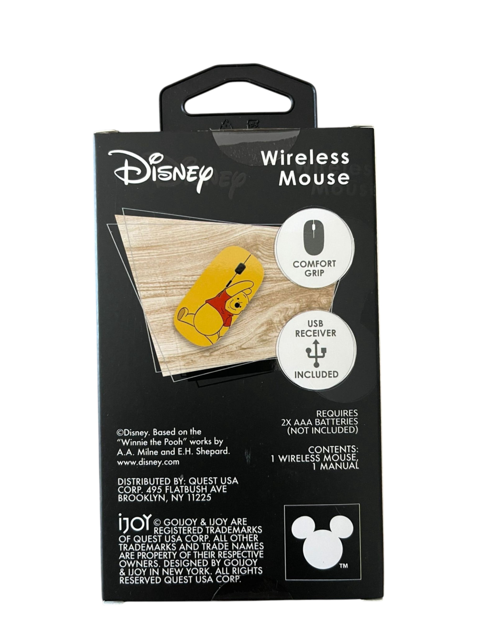 Disney Winnie the Pooh Wireless Mouse – USB Receiver Included