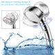 thumbnail image 2 of Cabezal de ducha de mano (sin manguera ni soporte): cabezal de ducha ajustable giratorio de 360 ????grados con ahorro de agua a alta presión con interruptor de encendido/apagado y 3 configuraciones de, 2 of 8