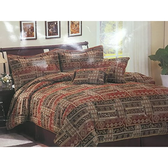 Hfi Capelin New Wine California King Bedding Comforter Set