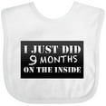 thumbnail image 3 of Inktastic 9 Months on the Inside Boys or Girls Baby Bib, 3 of 4