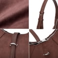 thumbnail image 6 of Sunyeur Womens Vintage Faux Suede Shoulder Bag, Trendy Dumpling Crossbody Handbag Hobo Bag Commuter Satchels, 6 of 8