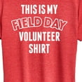 thumbnail image 3 of Instant Message - This Is My Field Day Shirt - Women's Short Sleeve Graphic T-Shirt, 3 of 6