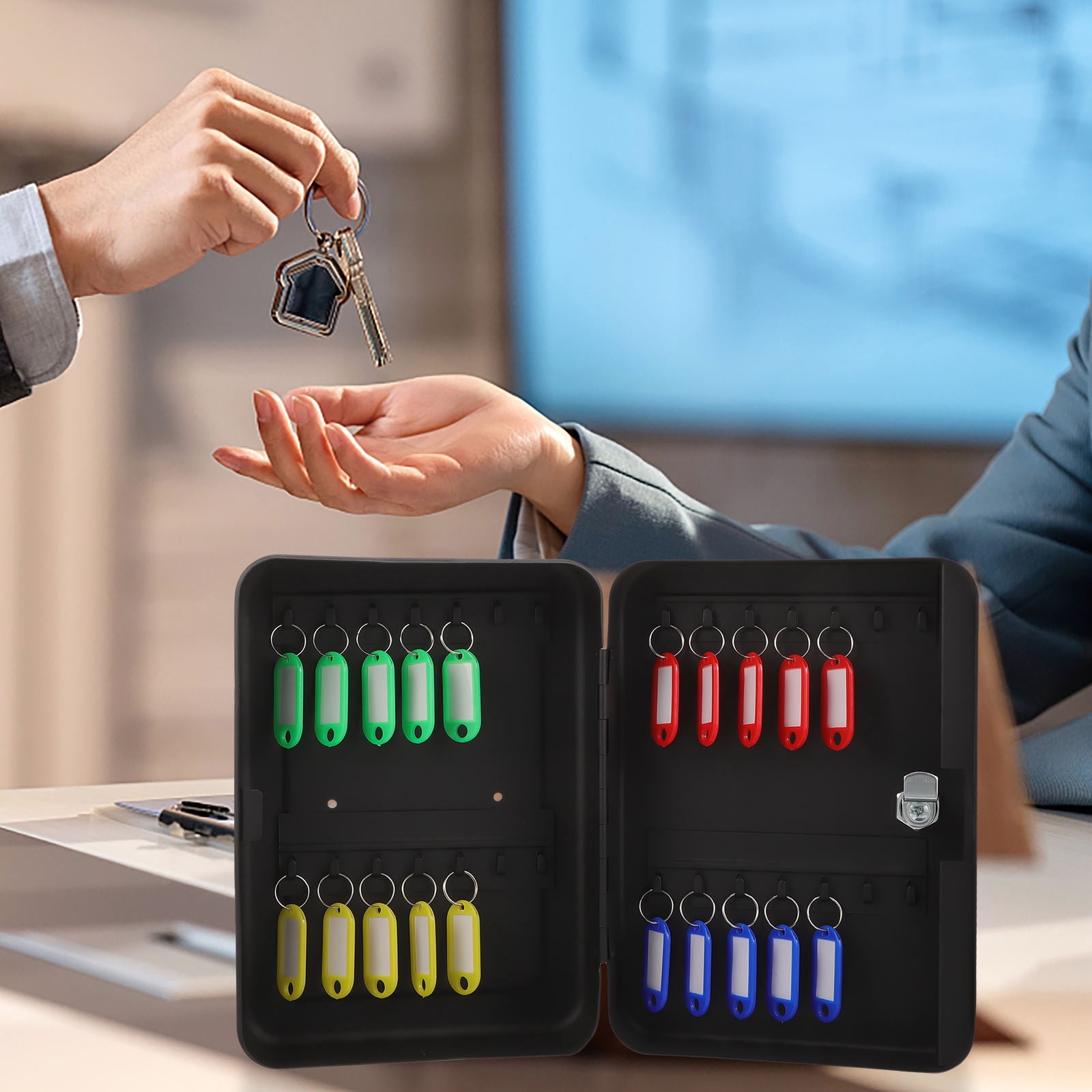 MLINS 1 Set of Wall Storage Key Management Box Key Security Cabinet Wall-mounted Keys Lock Box