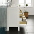 thumbnail image 6 of eviva  London 36"W x 18"D White Bathroom Vanity with White Carrara Quartz Vanity Top, 6 of 8