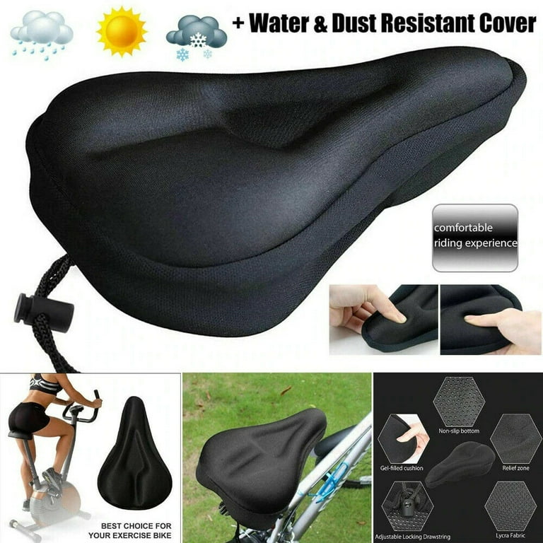 Gel Bicycle Seat Cover Saddle Bicycle Super Comfortable Cushion Cushion Triangle Belt Groove Bicycle Silicone Cushion