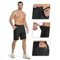 thumbnail image 4 of Men's Golf Shorts 9" Casual Dress Shorts Stretch Quick Dry UPF 50+ Lightweight Flat Front Work Shorts with 5 Pockets Black 30, 4 of 8