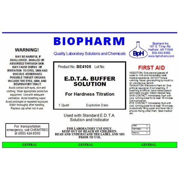 Solución tampón Biopharm E.D.T.A. 950 ml para titulación