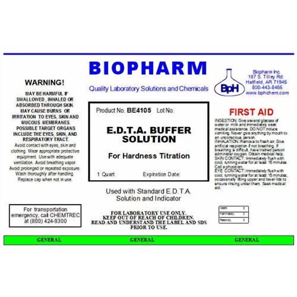 Solución tampón Biopharm E.D.T.A. 950 ml para titulación