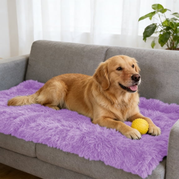 onlyliua Four-Season Furry Pet Blanket 22x14 In Soft Synthetic Plush Kennel Cushion Warm Reversible Machine-Washable Cozy Throw For Cats And Small Dogs Crate Blanket Pet Bedding