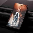 thumbnail image 4 of Dteck Case for Apple iPhone 14 Pro Max, 3D Stylish Painting PU Leather Wrist Strap Card Cash Slots Stand Feature Flip Cases Cover,Tiger/Cat, 4 of 4