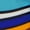 BLUE MULTI, variant on Women's Two Tone Metallic Pendant Detail Flats