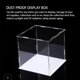 thumbnail image 2 of Mostrar caja encimera protección a prueba de polvo Organizador cuadrado Soporte de plástico simple decoración domiciliaria auto-ensamblaje para juguetes Coleccionables 10 * 10 * 14 Advancent HA011193-02, 2 of 6