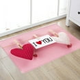 thumbnail image 5 of Holiday Doormat, Polyester Living Room Carpet Decor, Valentine'S Day Welcome Doormat, Polyester Carpet for Living Room Bedroom Indoor Outdoor Home Decor Pink, 5 of 8
