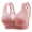 Pink, variant on Bras for Women No Underwire Front Closure Wireless Snap Closing Bra Gathered Breathable Daily Bras