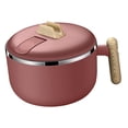 thumbnail image 4 of Tazón de ramen Olla rápida para ramen Olla para fideos de 1200 ml Tazón para servir Olla para fideos Rojo, 4 of 9