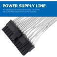 thumbnail image 4 of Cable de extensión de alimentación ATX para placa base de ordenador, blanco, estañado, de cobre sin oxígeno, 4 of 6