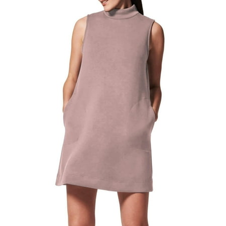 Ploknplq Beach Dress Sundresses for Women Dress for Sleeveless Mock Neck Dress a Line Tank Dress Sundress Pink Dress for Women Summer Dresses for Women 2024 Casual Dresses for Women Pink Xs