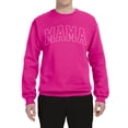 thumbnail image 2 of Wild Bobby MAMA Varsity Letters Unisex Crewneck Sweatshirt, 2 of 6
