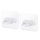 thumbnail image 1 of Perchas para abrigos de pared, ganchos transparentes autoadhesivos para cocina de 2kg, soportes para toallas de baño, organizadores de puerta Almacenamiento y organización del hogar 2 piezas Toystoory HA009906-01, 1 of 6