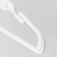 thumbnail image 5 of IRIS Clothes Hangers, Durable Flexible Plastic Hangers with Shoulder Grooves & Accessory Hooks, White, 50 Pack, 5 of 6