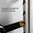 thumbnail image 3 of Qtmnekly - Portabotellas de vino de alta calidad, de acero inoxidable, para montar en la pared, para el hogar, para cocina, 8 agujeros, 3 of 6