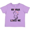 thumbnail image 3 of Inktastic My Yaya Loves Me Girls Girls Toddler T-Shirt, 3 of 5