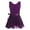 Dark Purple, variant on Haitryli Kids Girls Professional Chiffon Skirt Ballet Dance Tutu Dress Ballerinas Competition Classic Dancewear Pink 7-8