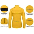 thumbnail image 2 of Little Donkey Andy Women's Lightweight Waterproof Cycling Jacket with Removable Sleeves for Biking Running Golf Golden Rod XS, 2 of 6