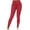 Red, variant on Women's Go-to 7/8 Leggings, Organic Cotton No See Through Mid Rise Waisted Yoga Pants with Elastic Waistband Coffee, S