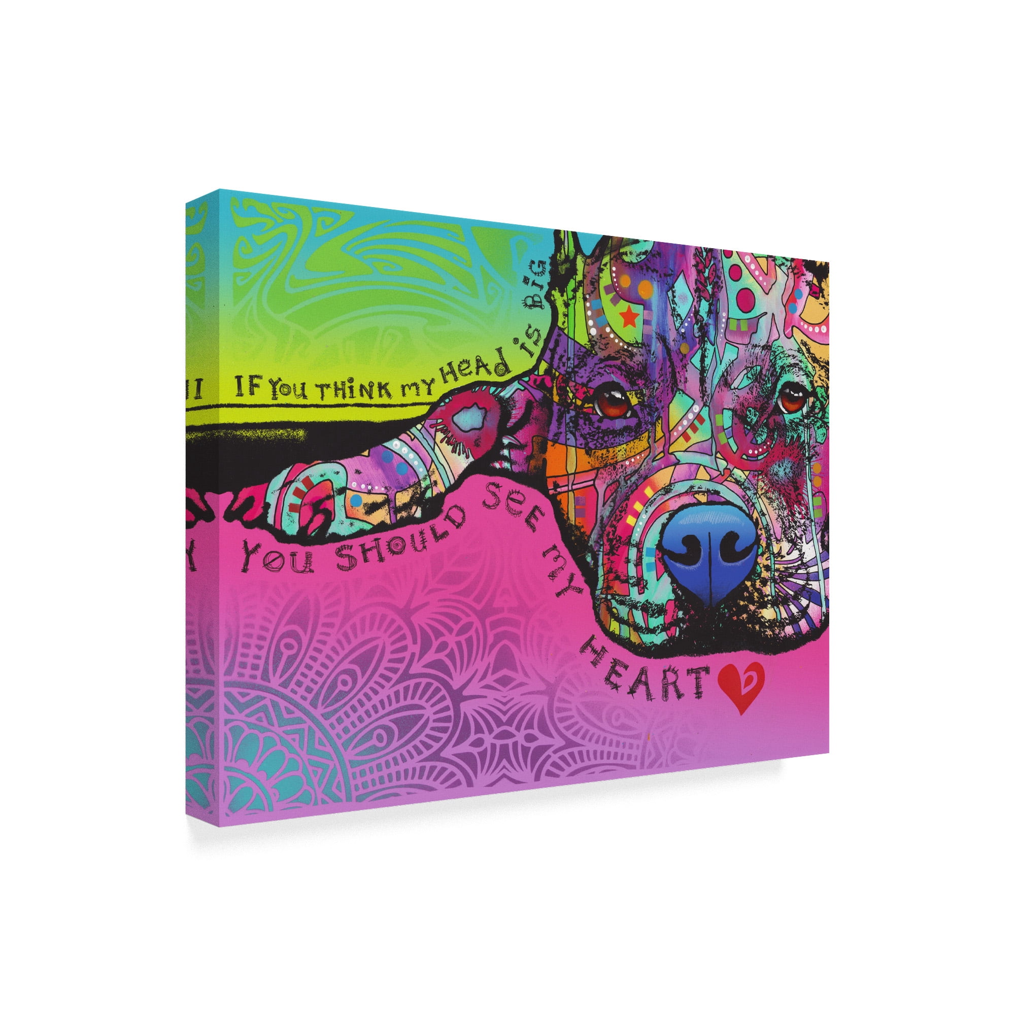 Trademark Fine Art 'You Should See My Heart' Canvas Art by Dean Russo