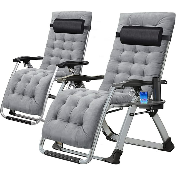 ABORON Zero Gravity Chair Set of 2 , Folding Camping Chair Portable
