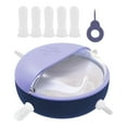 thumbnail image 4 of Comedero para cachorros, cuenco de leche con boquilla de succión integrada, práctico cuenco de lactancia para mascotas recién nacidas, 180ml, cuenco , Violeta, 4 of 8