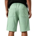 thumbnail image 4 of Men's Baggy Sweat Shorts Cotton Fleece 8" Athletic Shorts Big and Tall Workout Gym Lounge Shorts for Mens with Pockets Mint Green S, 4 of 4